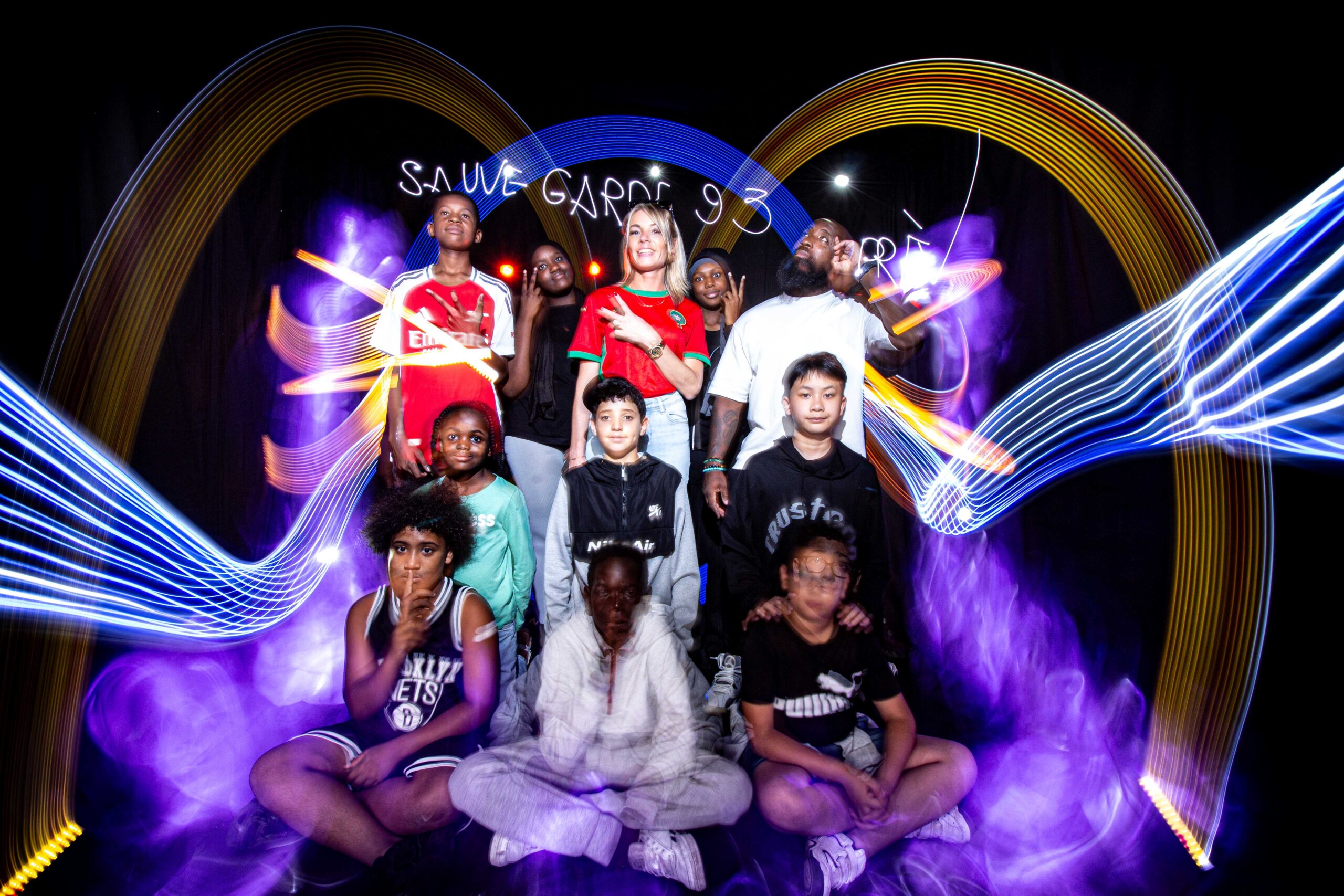 Light painting avec les jeunes de prévention spécialisée - Sauvegarde 93