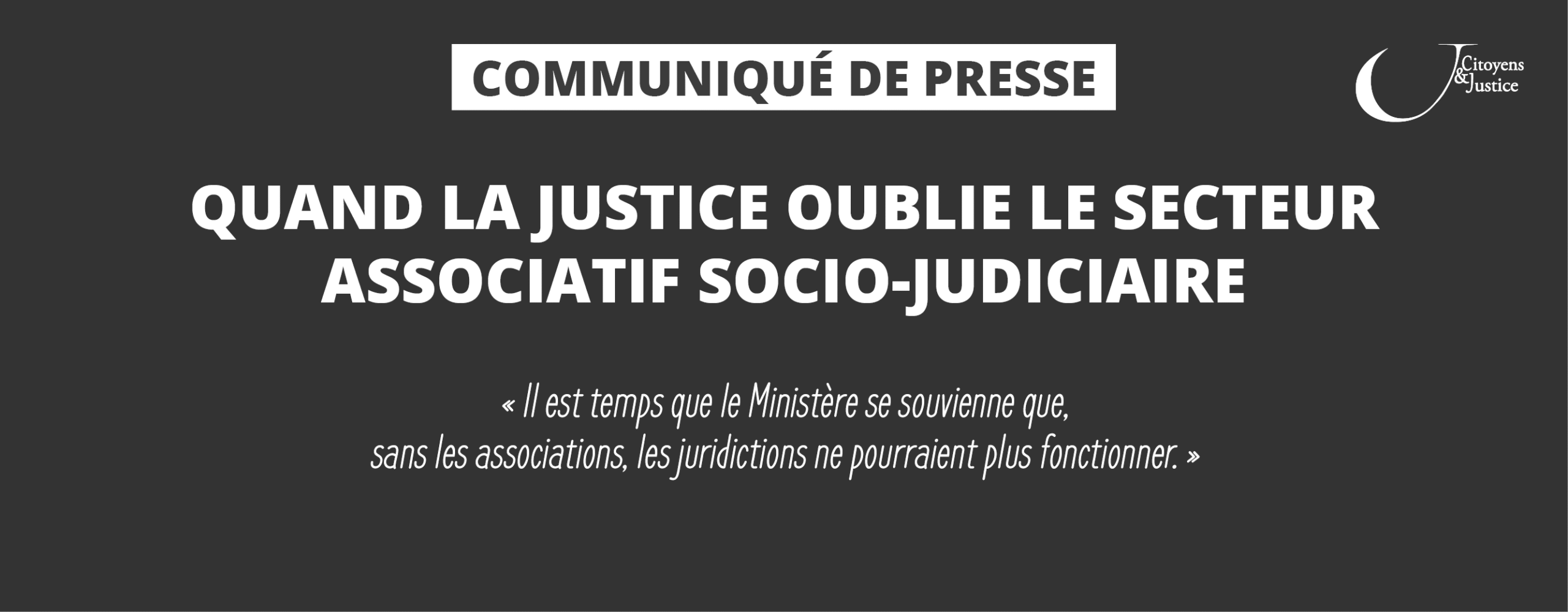Cri d'alarme des assos socio-judiciaires