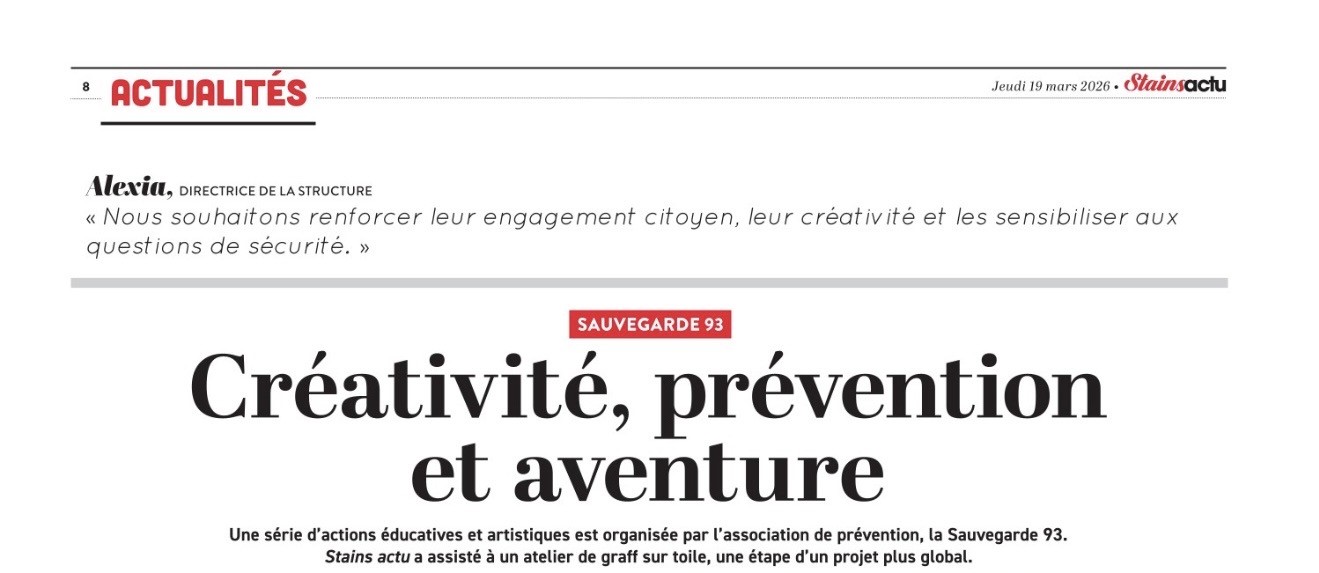 ✨ La prévention spécialisée à l’honneur dans le journal de Stains !